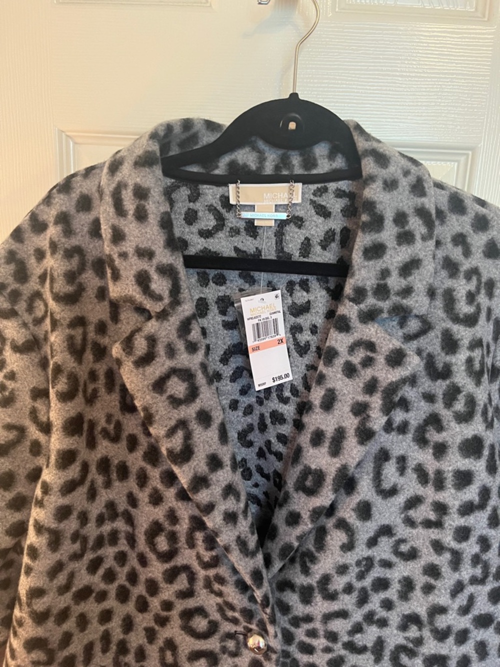 NWT Michael Kors Leopard Coat - Picture 3 of 13